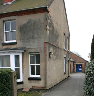 Photograph of Ashby-de-la-Zouch Drill Hall - Range Road Entrance - Drill Hall to Rear